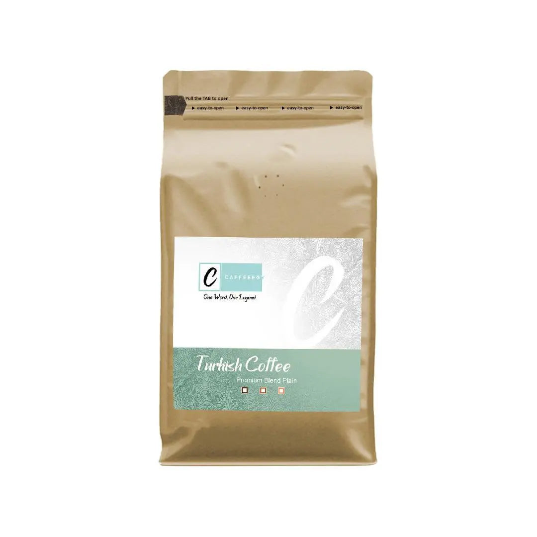 Caffeeegy.Co premium Turkish coffee online in a sealed brown bag with branded label