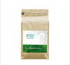 Caffeeegy.Co Pure Matcha Green Tea Powder in a resealable gold bag for vibrant green tea drinks