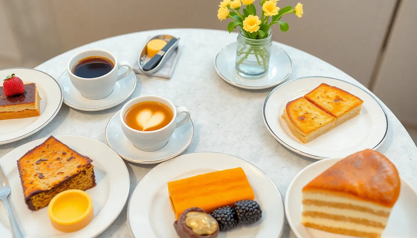 Delicious desserts and snacks ideal for the best foods to pair with coffee