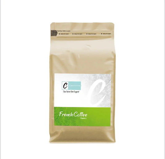 Caffeeegy.Co freshly roasted French coffee blend, medium roast, rich flavor, 12 oz bag