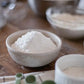 White Mocha powder base in a bowl, creamy white chocolate coffee mix