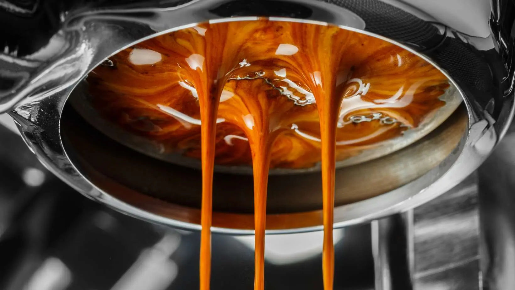 Premium espresso coffee beans, dark roast, rich caramel flavor, 12 oz bag